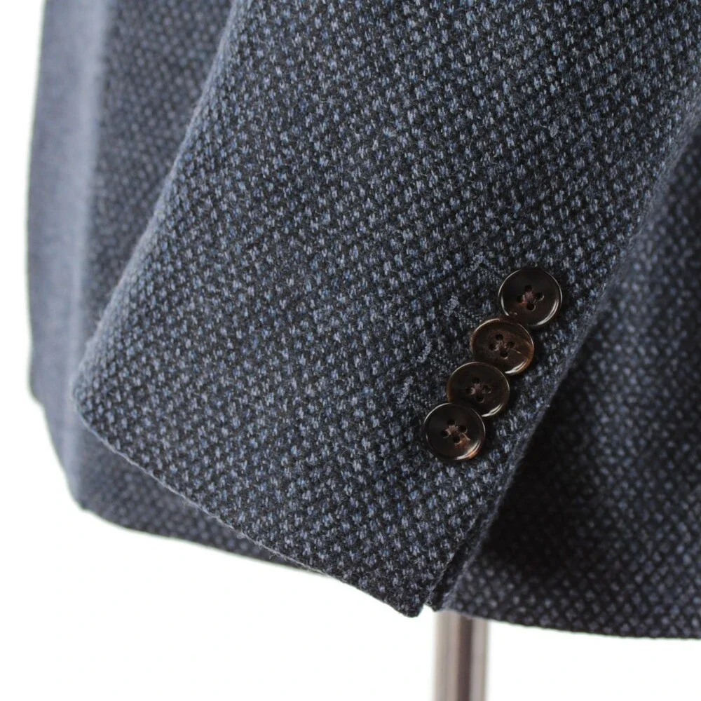 Luigi Bianchi Sartoria NWT Wool Sport Coat / Jacket Size 52R (42R US) In Blue